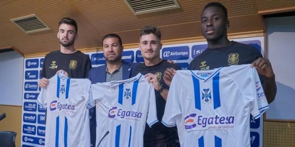 Iván Romero, Andoni López y Appiah, presentados con el Tenerife