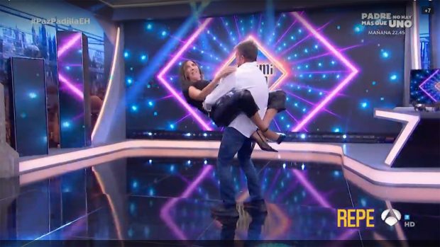 Paz Padilla con Pablo Motos en 'El Hormiguero' / Antena 3