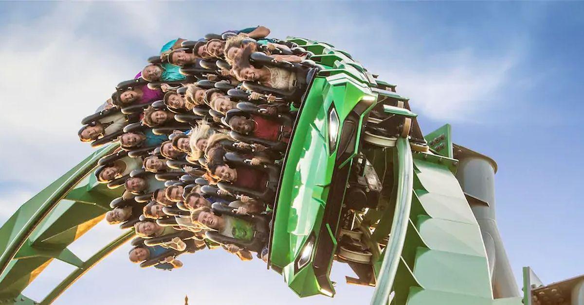 La increíble montaña rusa de Hulk en Universal Orlando está bajo el agua