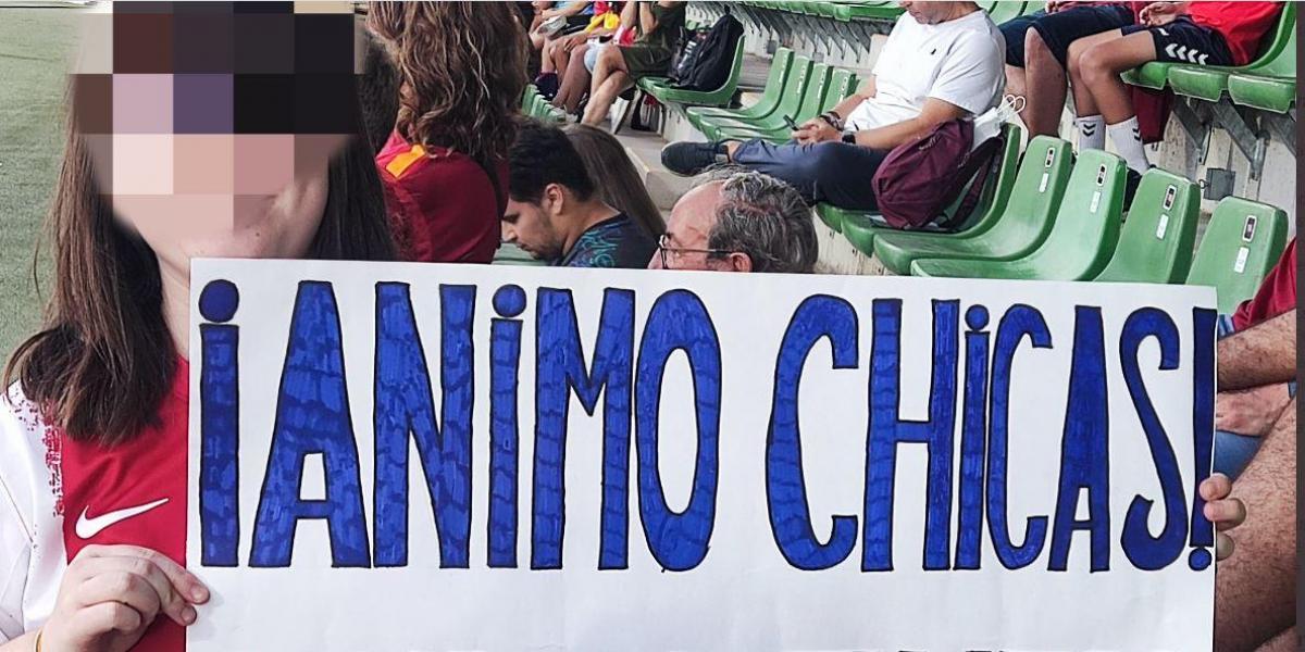 La pancarta de una niña de diez años que fue censurada por la RFEF