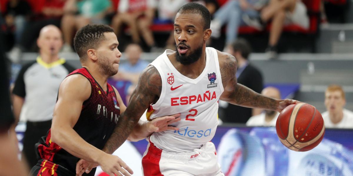 Las imágenes del España - Bélgica del Eurobasket