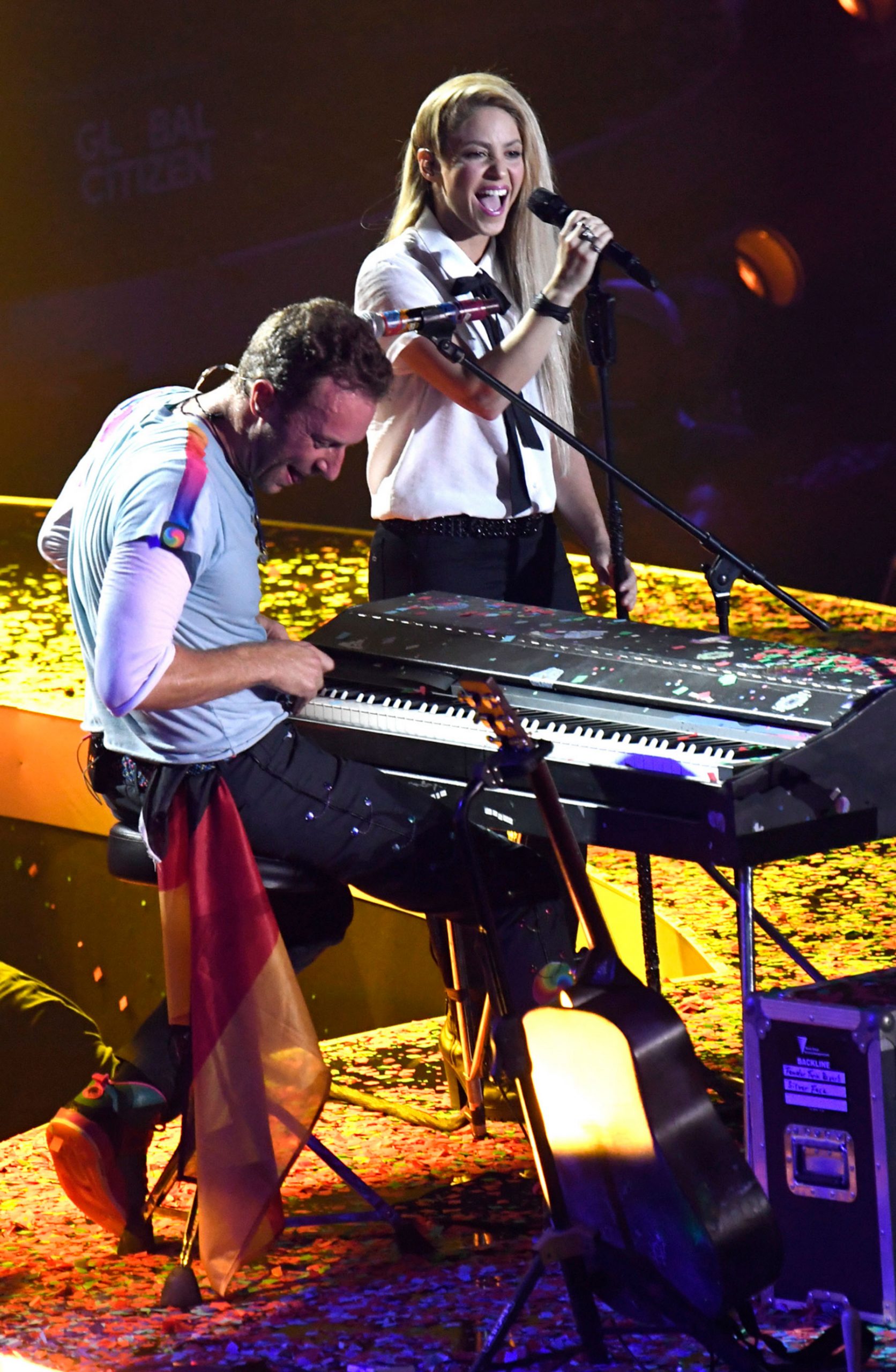 Shakira y Chris Martin, en un concierto / Gtres