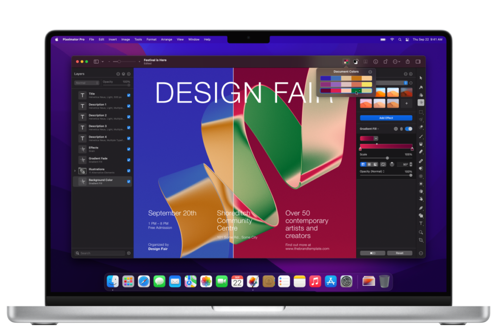Llega Pixelmator Pro 3.0, agregando nuevas funciones, 200 plantillas, maquetas y más