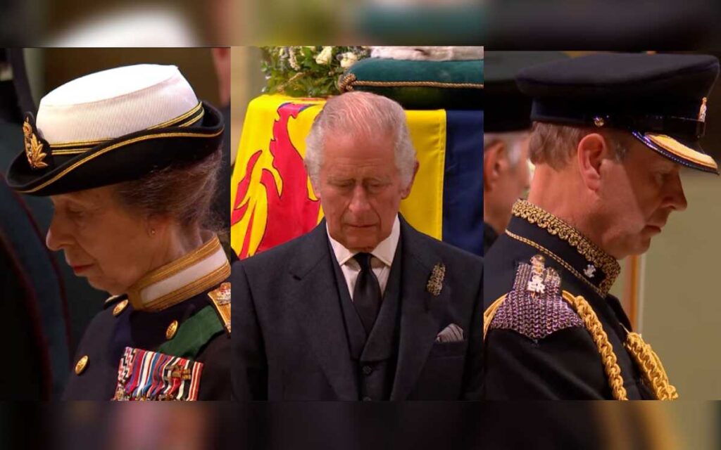 Los hijos de la reina Isabel II realizan vigilia silenciosa | Video