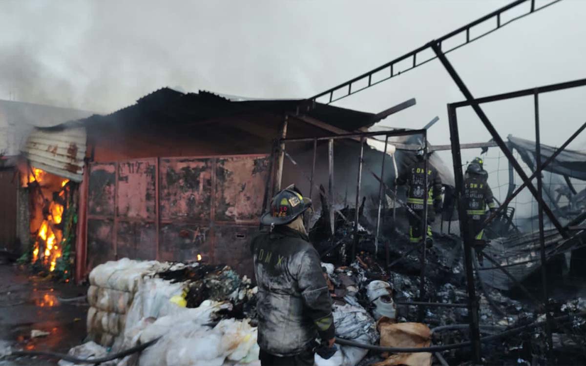 Mueren atrapados tres perros en incendio en Iztapalapa