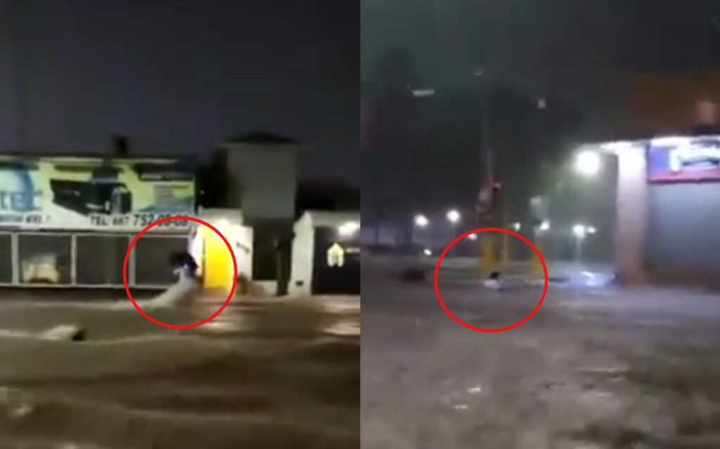 Mujer es arrastrada por corriente de lluvias en Sinaloa | video