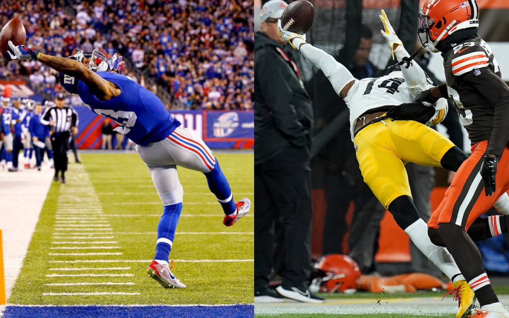 NFL: George Pickens hace un 'Odell Beckham' en acrobática recepción a una mano | Video