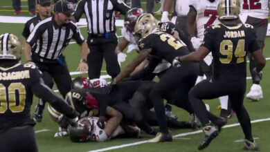NFL: Se arma la campal entre Santos y Bucaneros | Video