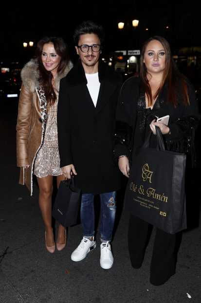Olga Moreno, Rocío Flores y Agustín Etienne en Madrid