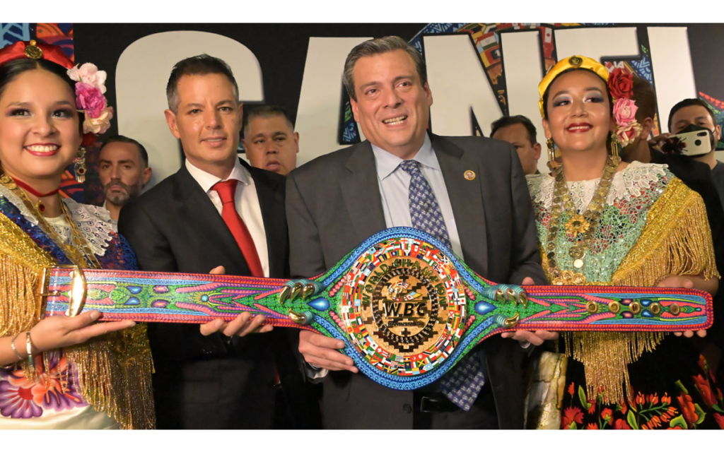 Presentan cinturón oaxaqueño para el ganador de la trilogía Canelo vs. GGG  | Video