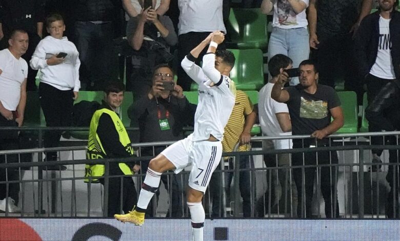 Primer gol de CR7 en la Europa League y en 2022-23