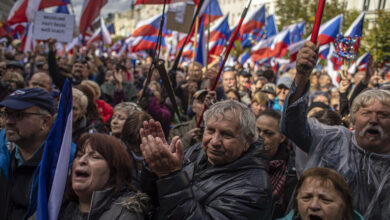 Protestas en Praga señalan un invierno turbulento en Europa