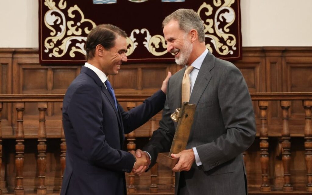 Resalta Rey Felipe VI la "intachable actitud" de Rafael Nadal | Video