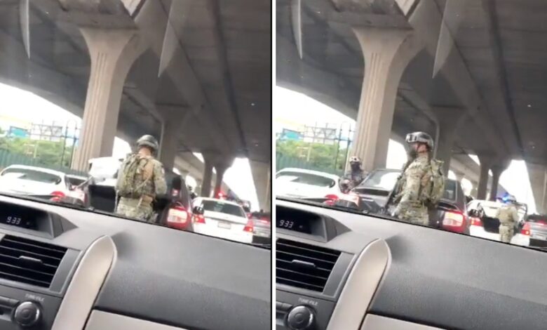 Revisa Marina autos en Periférico; "Se liberó una mujer secuestrada", aclara Policía de Atizapán | Video