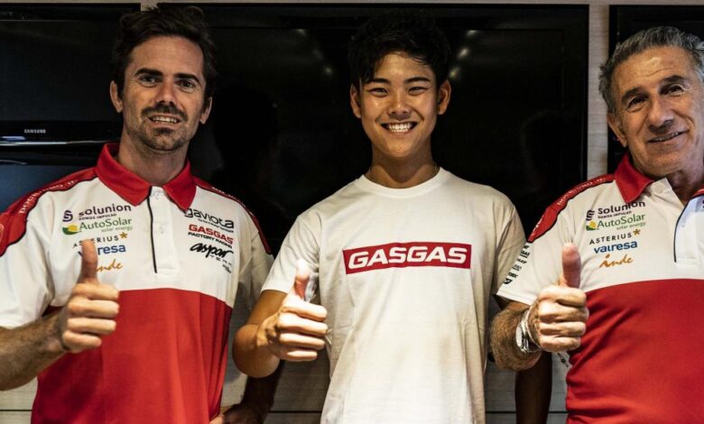 Ryusei Yamanaka, piloto del equipo de Aspar de Moto3 en 2023