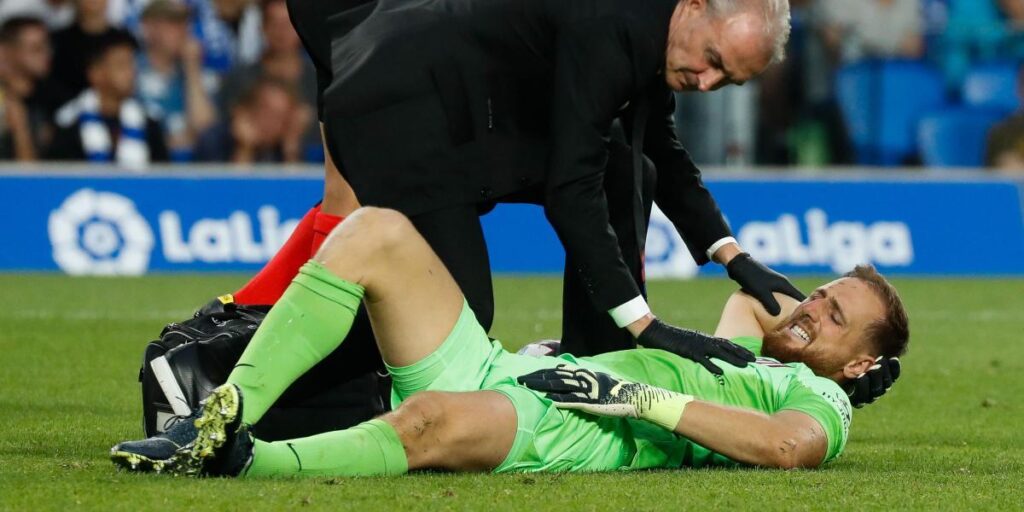 Sin Oblak ante el Porto, la rareza de ver al esloveno lesionado