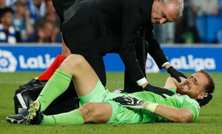 Sin Oblak ante el Porto, la rareza de ver al esloveno lesionado