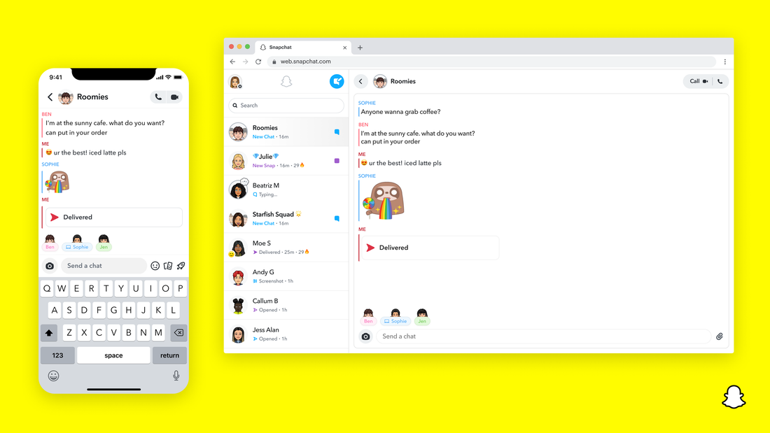 Snapchat para Web ahora está disponible para todos los usuarios en todo el mundo