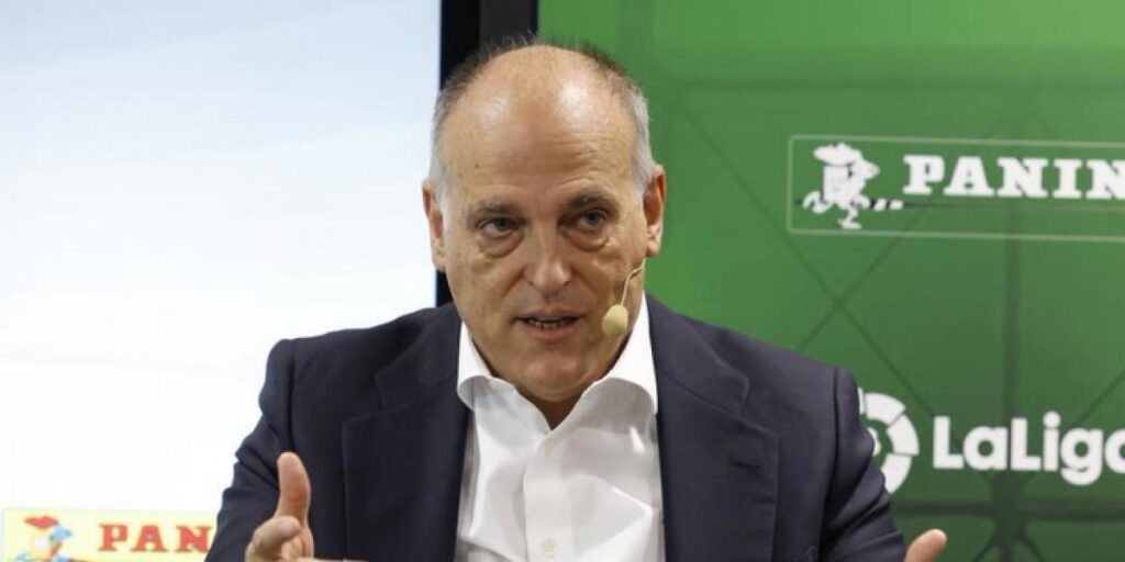 Tebas: "Echamos de menos a Mbappé, era un cromo reservado"