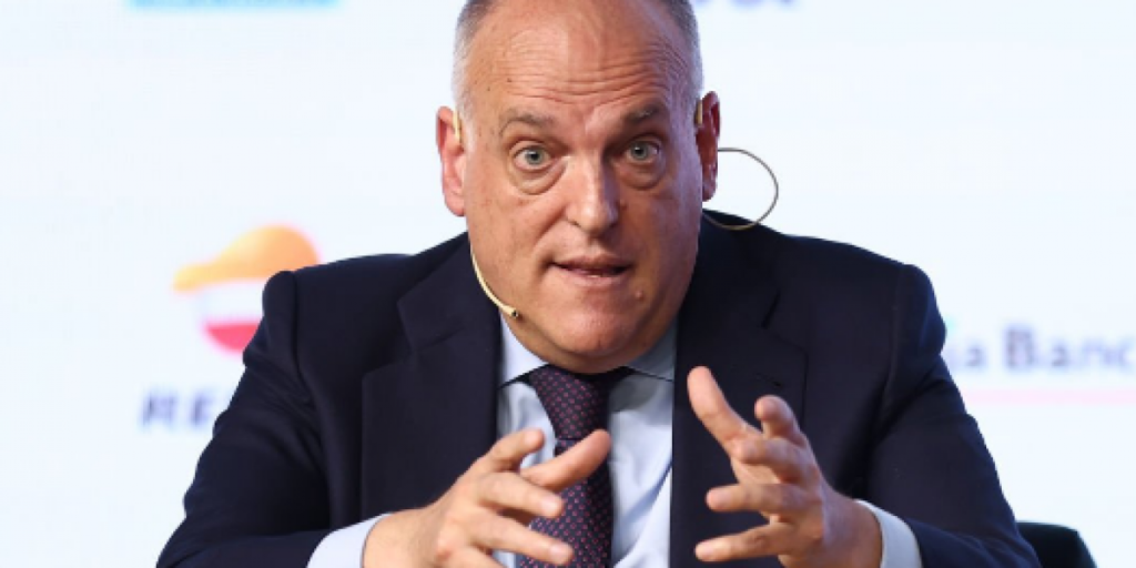 Tebas: "Prefiero no tener al City o al PSG en LaLiga que tener a Messi o Cristiano"