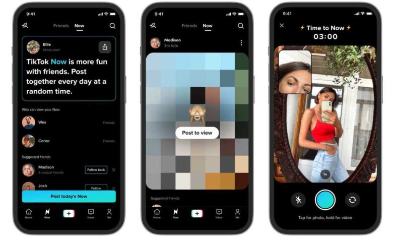 TikTok acaba de lanzar un clon de BeReal llamado TikTok Now