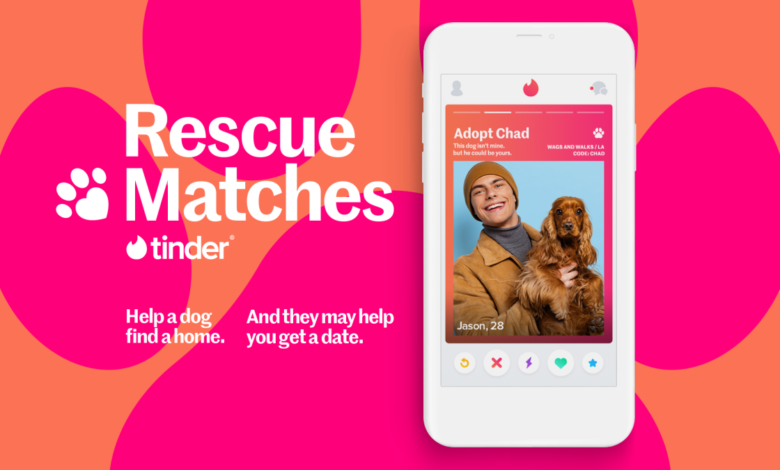 Tinder encuentra un mejor uso al agregar perros adoptables a su aplicación para celebrar la Semana Nacional del Perro