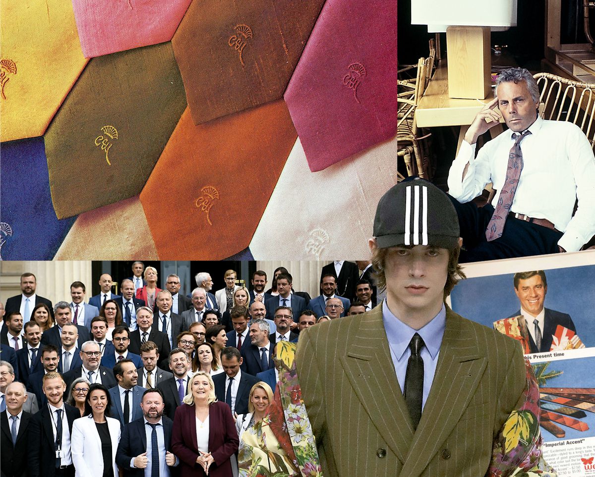 Una larga pieza de seda que apunta a la entrepierna: ¿las corbatas se han ido o acaban de volver?