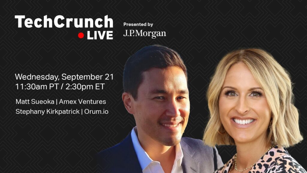 Venta de API con Orum y Amex Ventures en TechCrunch Live