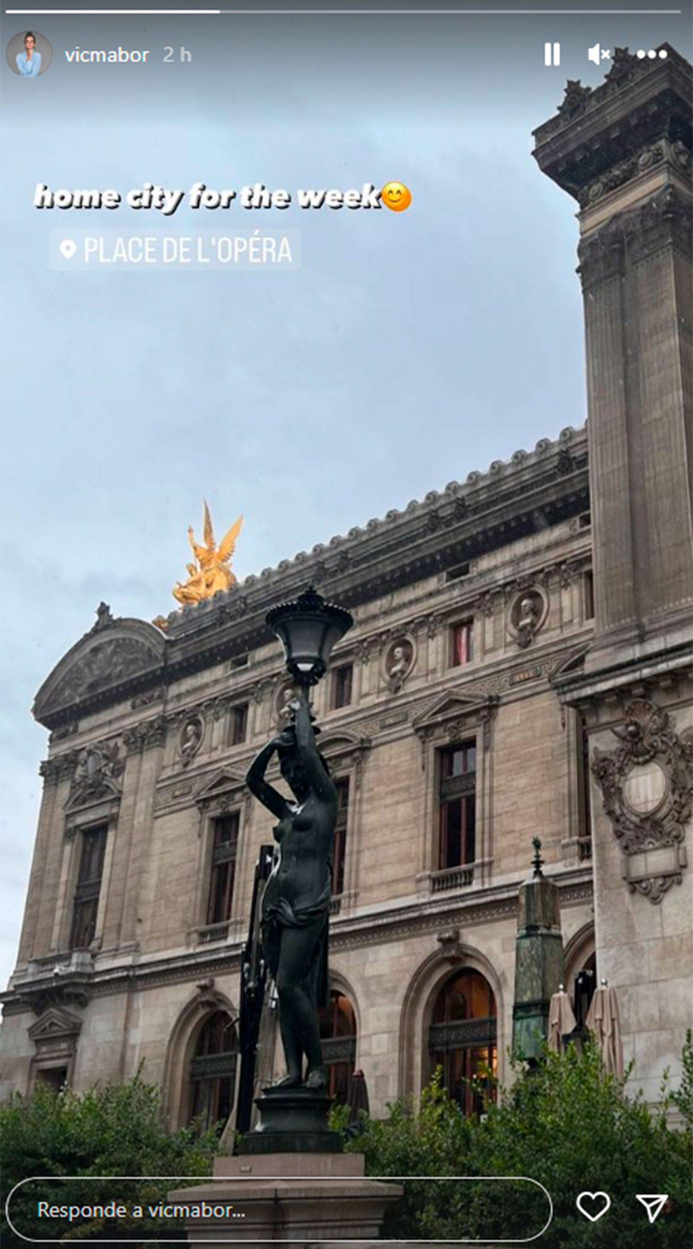 Victoria Federica, en París / Instagram @vicmabor