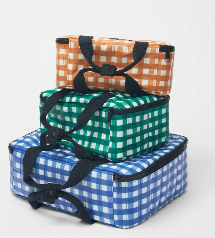 Bolsa térmica cuadros vichy de Zara