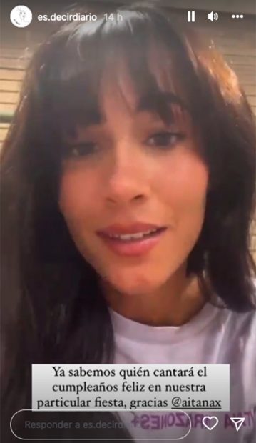 Aitana Ocaña se vuelca con la causa de Izan / Instagram @es.decirdiario