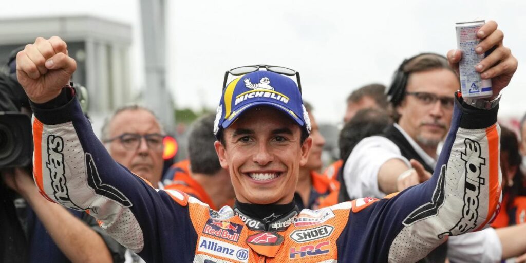 "Es una pole y es en agua, pero lo necesitábamos" dice Márquez