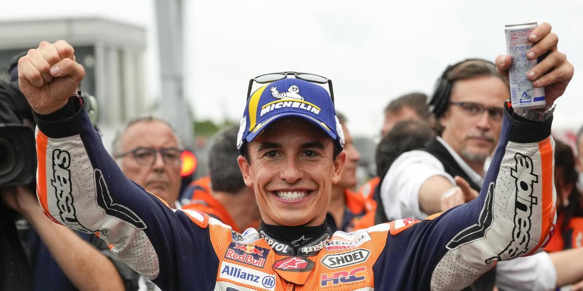 "Es una pole y es en agua, pero lo necesitábamos" dice Márquez