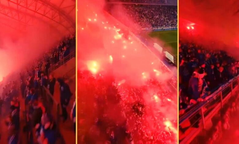 ¡Esto sí que es un infierno! Las gradas del Lech Poznan, a vista de dron