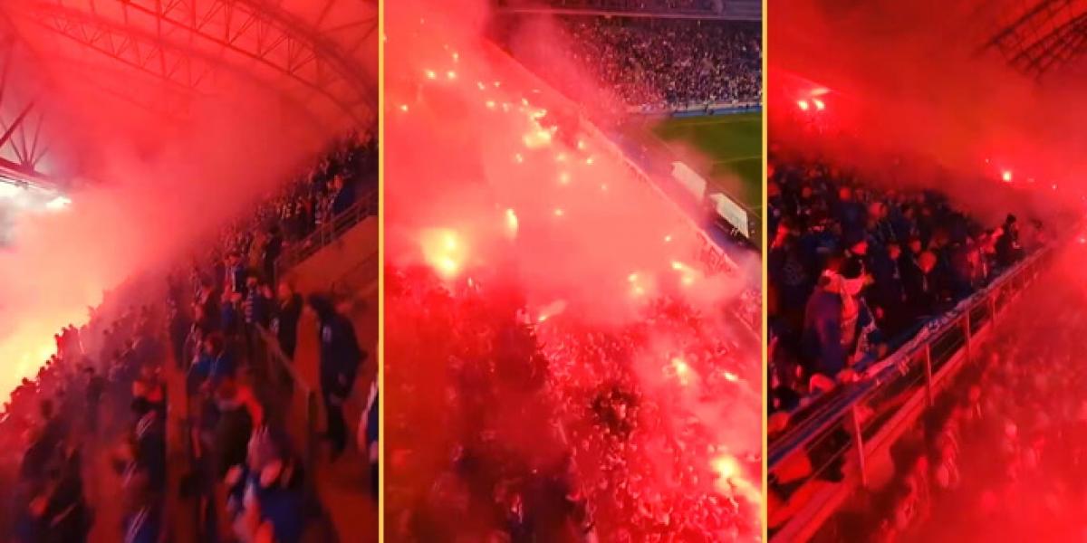 ¡Esto sí que es un infierno! Las gradas del Lech Poznan, a vista de dron