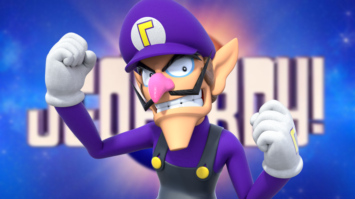 ¡Peligro!  El presentador Ken Jennings trollea al concursante con la broma de Waluigi