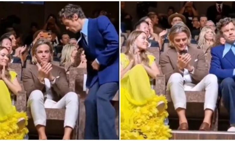 ¿Ha escupido Harry Styles a Chris Pine? Las imágenes de las que todo el mundo habla