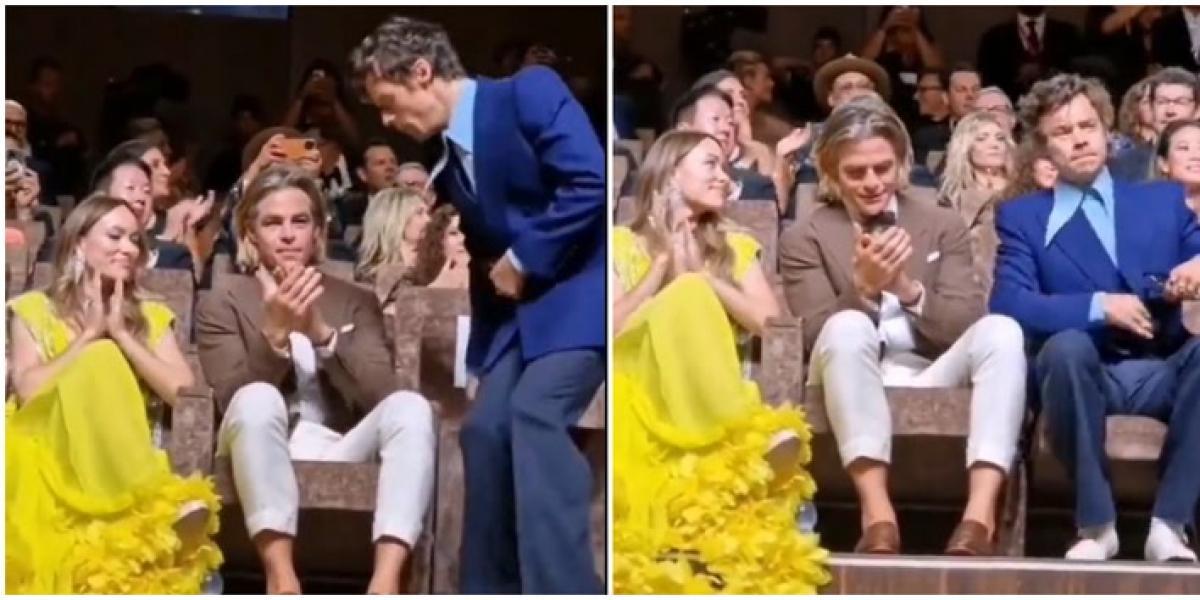 ¿Ha escupido Harry Styles a Chris Pine? Las imágenes de las que todo el mundo habla