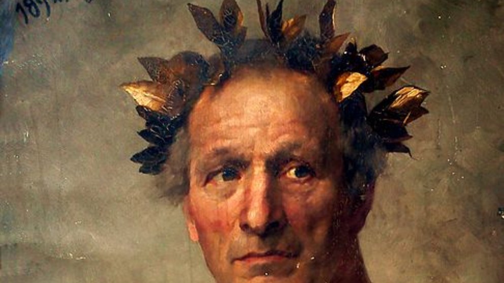 ¿Por qué llevaba una corona de laurel?