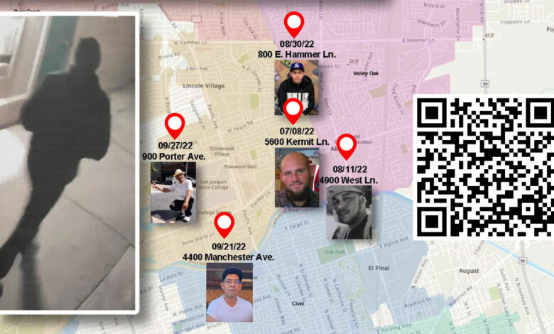 ¿Asesino en serie? Hay cuatro hombres hispanos muertos en Stockton