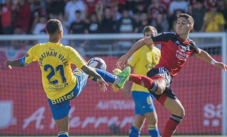 3-3, El Mirandés rescata un punto sobre la bocina ante Las Palmas