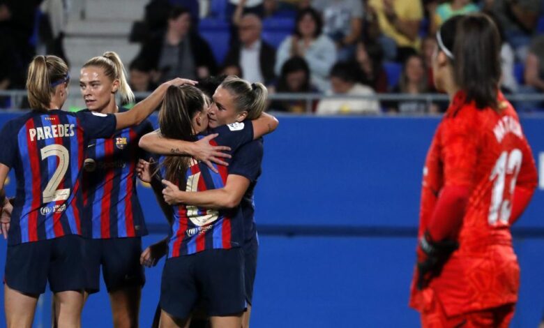 7-0: Festival de goles del Barça para seguir líder