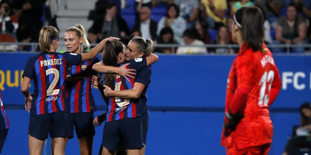 7-0: Festival de goles del Barça para seguir líder