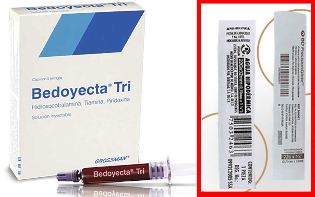 Alerta sanitaria por falsificación de vitamínicos Bedoyecta
