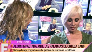 Ana María Aldón, atendida por un médico tras reaccionar a la entrevista de Ortega Cano