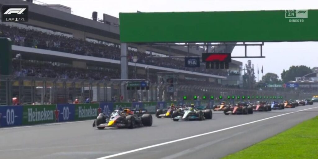 Así ha sido la tensa salida del GP de México de F1