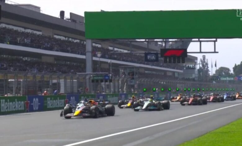 Así ha sido la tensa salida del GP de México de F1