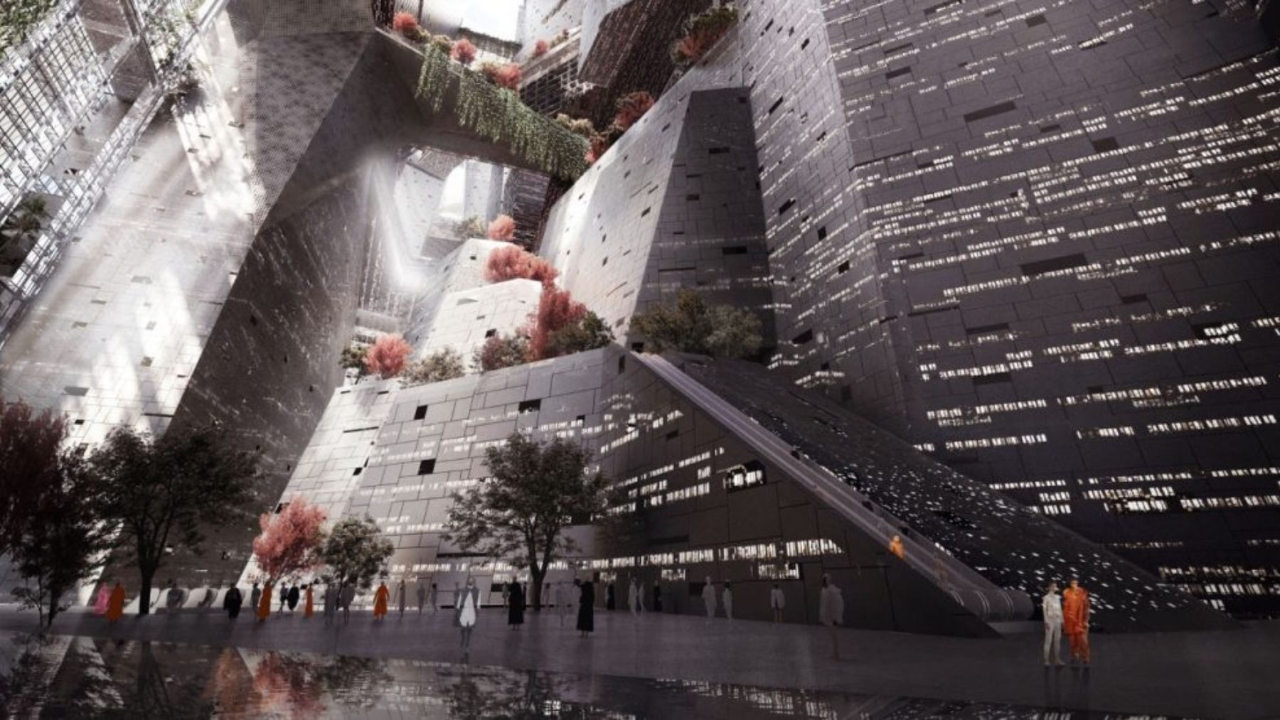 Así será The Line, la ciudad futurista con espejos gigantes en Arabia Saudí