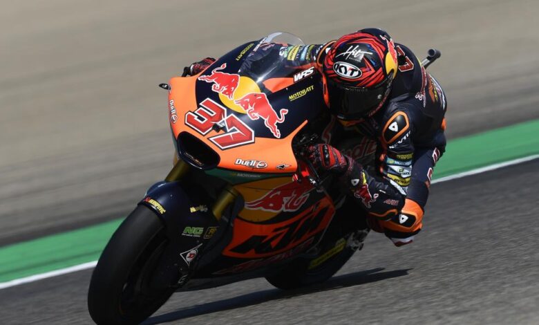 Augusto Fernández lidera un FP1 accidentado
