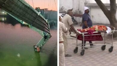 Aumentan a 141 los muertos por el colapso de un puente colgante en India